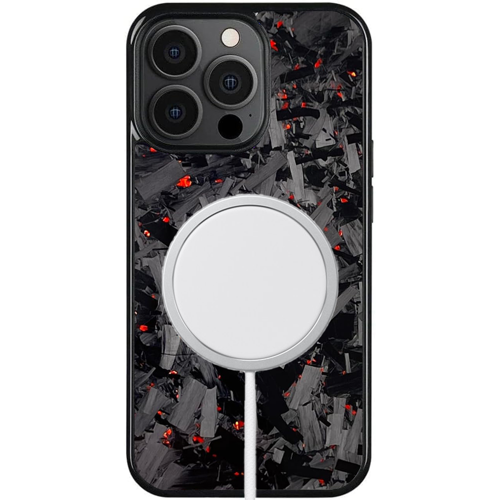 iPhone | Red | Forged Carbon Fiber | Magsafe Case