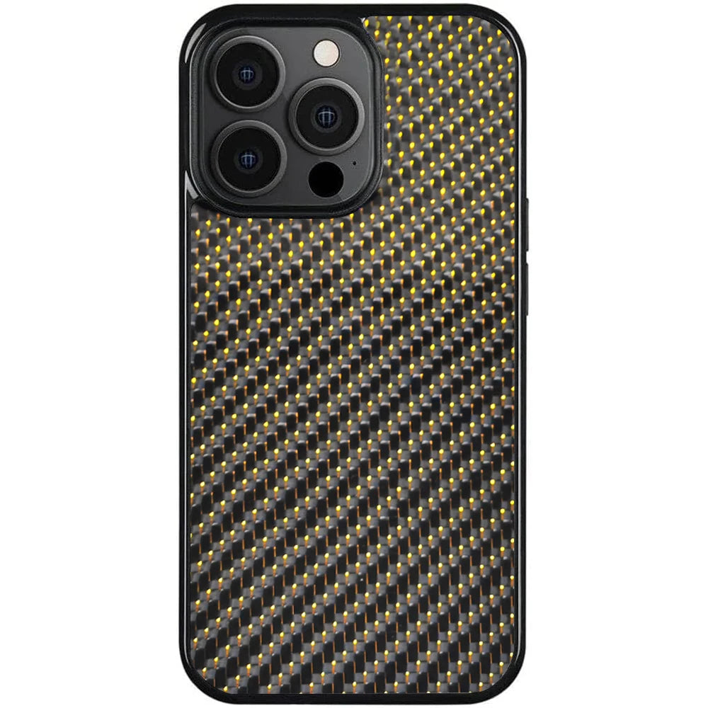 iPhone 16 | Gold | Reflective Carbon Fiber | Magsafe Case